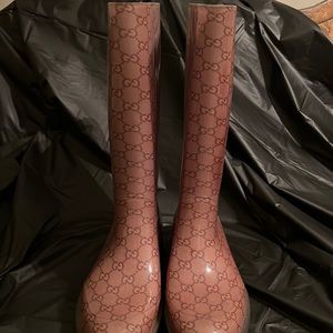 Gucci Rain Boots signature double G’s